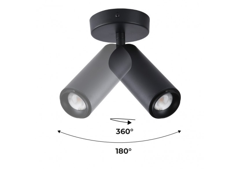 Projecteur avec angle d'éclairage réglable et projecteur articulé 8W 2800K - B2091-N-270 - Barcelona LED Projecteur avec angle d'éclairage réglable et projecteur articulé 8W 2800K - B2091-N-270 - Barcelona LED