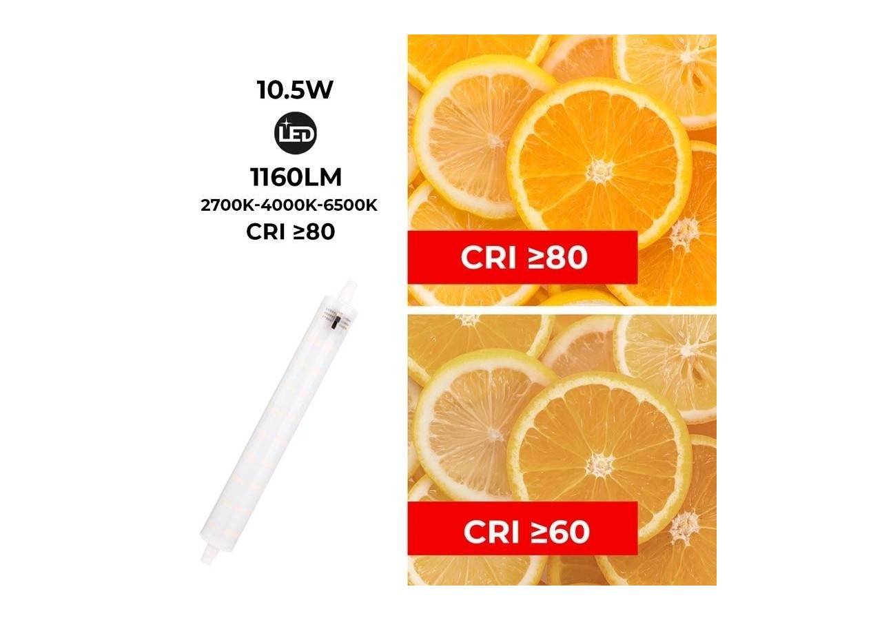 Ampoule LED R7S CCT 10,5W Fumagalli 1160Lm 100-240V - H9.LED.R7S.CCT - Barcelona LED