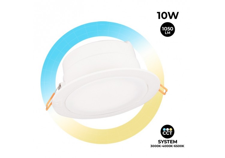 Spot LED encastrable rond étanche CCT Fumagalli 10W et 1050lm - 4L0.000.000.WYD1K - Barcelona LED