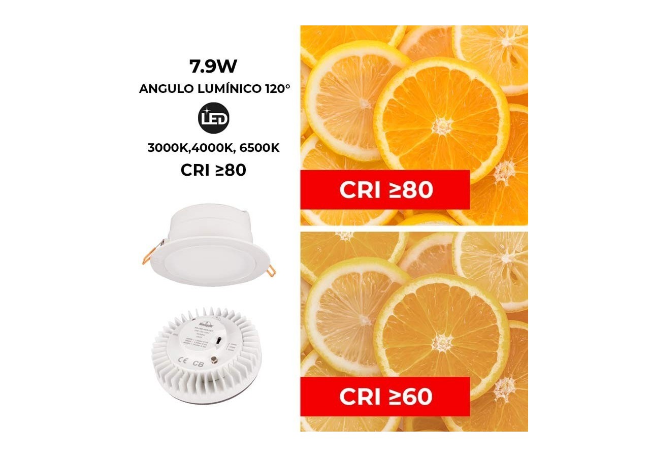 Spot LED encastrable rond étanche CCT Fumagalli 10W et 1050lm - 4L0.000.000.WYD1K - Barcelona LED
