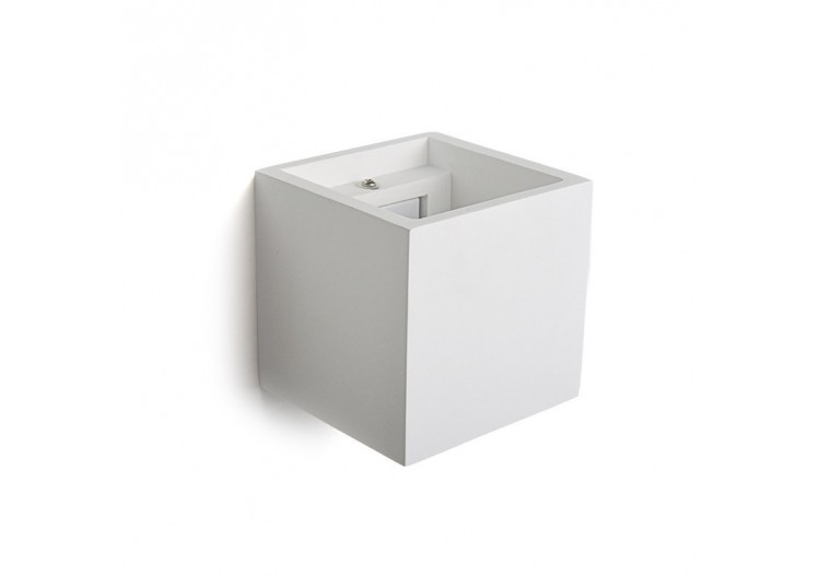 Applique murale bidirectionnelle carrée en plâtre "DENIS" G9 - B273 - Barcelona LED