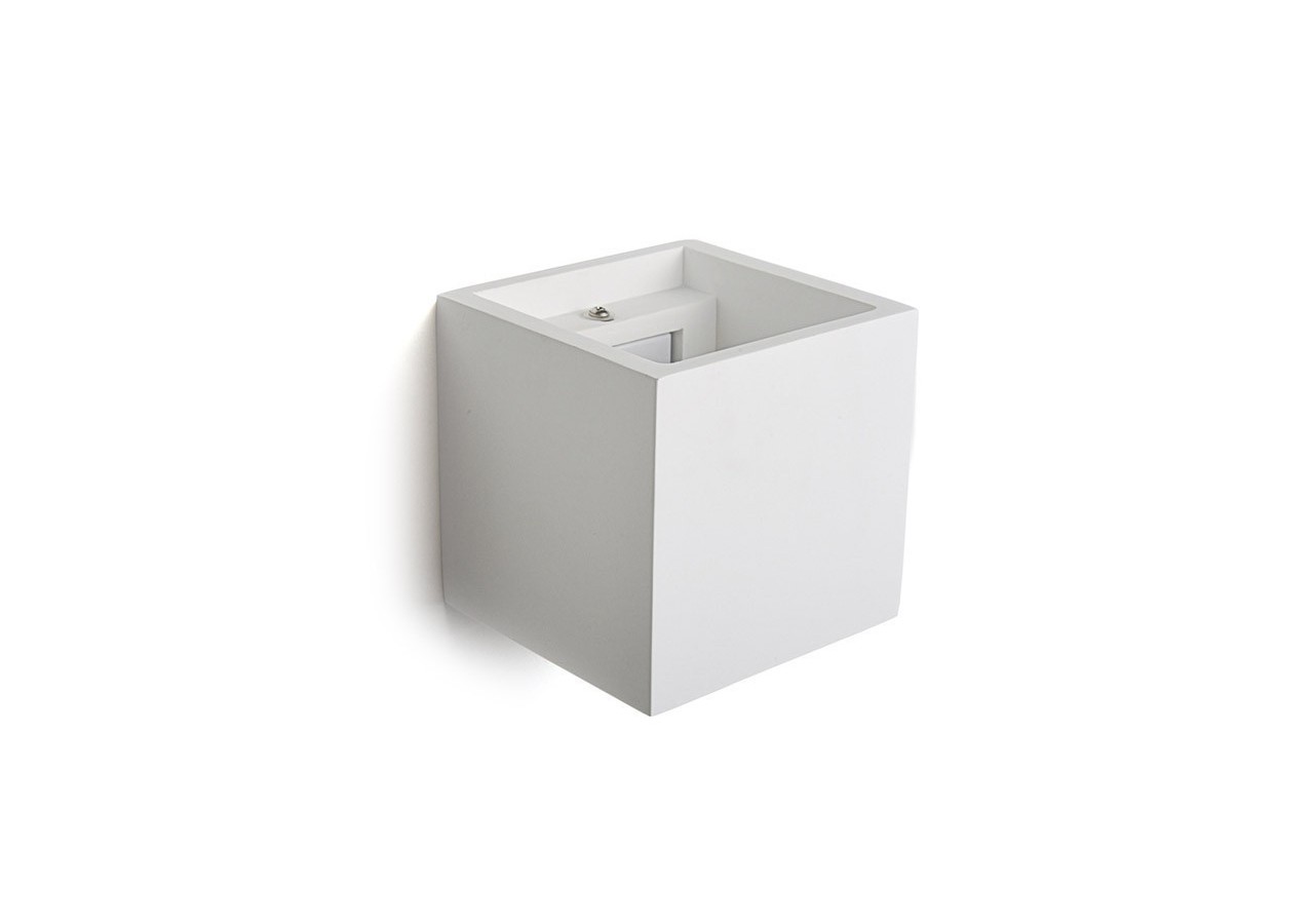 Applique murale bidirectionnelle carrée en plâtre "DENIS" G9 - B273 - Barcelona LED