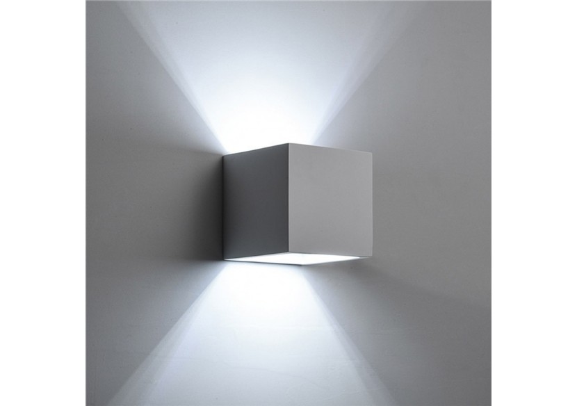 Applique murale bidirectionnelle carrée en plâtre "DENIS" G9 - B273 - Barcelona LED