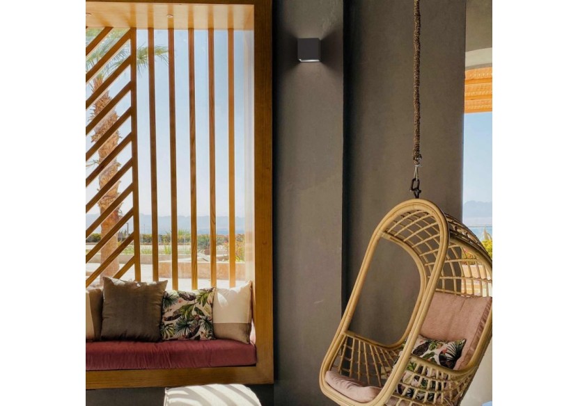 Applique murale bidirectionnelle carrée en plâtre "DENIS" G9 - B273 - Barcelona LED