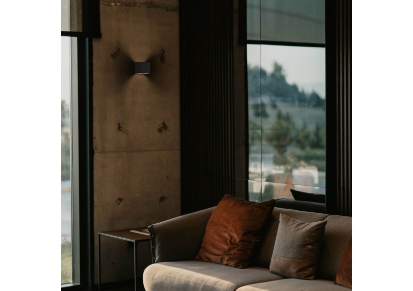 Applique murale bidirectionnelle carrée en plâtre "DENIS" G9 - B273 - Barcelona LED