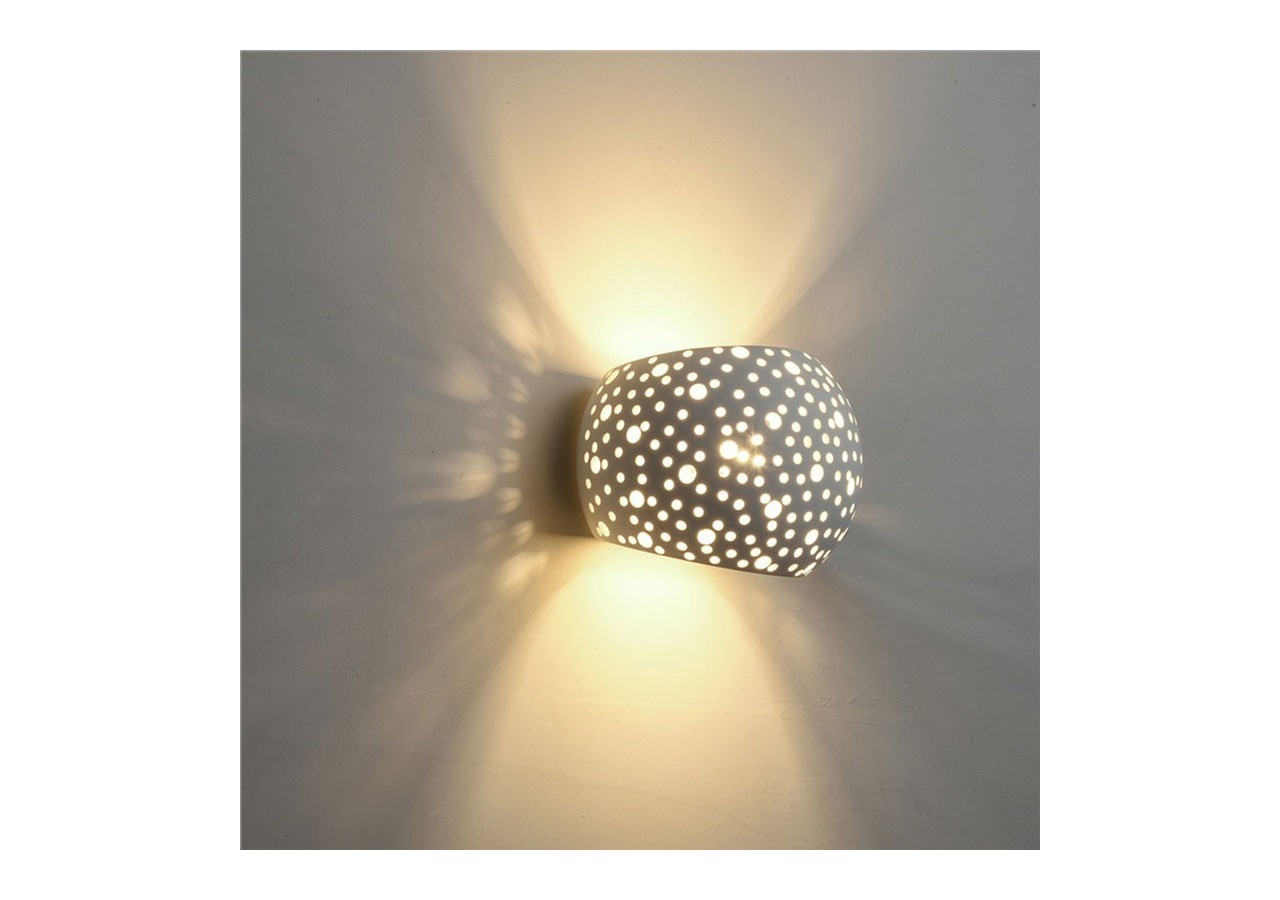 Appliques murales G9 "GRIM" en plâtre - B271 - Barcelona LED
