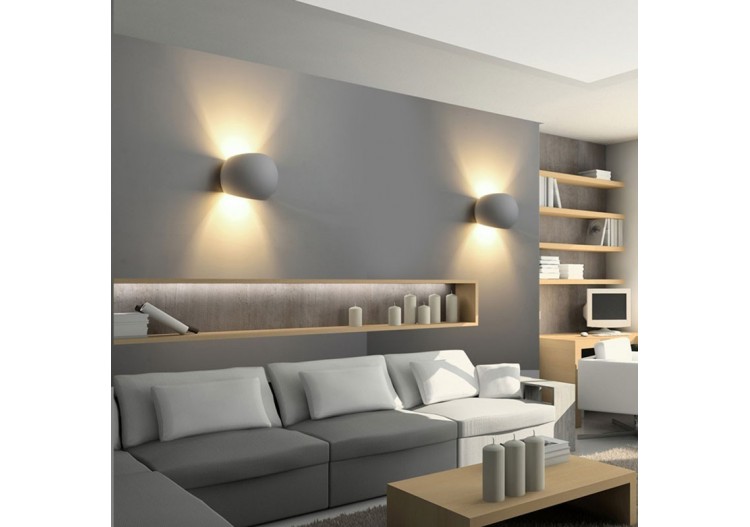 Applique murale bidirectionnelle en plâtre "Ball" G9 - B270 - Barcelona LED 2