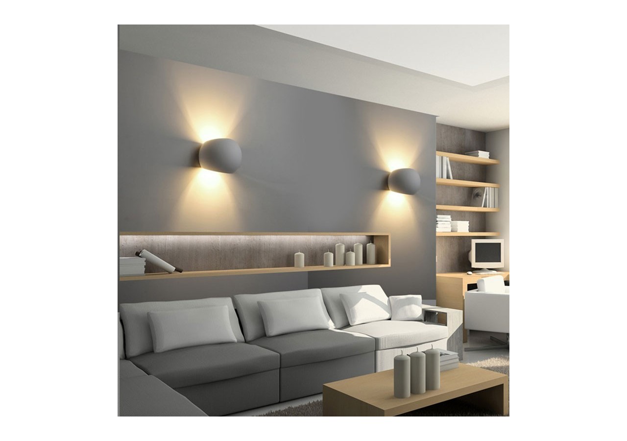 Applique murale bidirectionnelle en plâtre "Ball" G9 - B270 - Barcelona LED