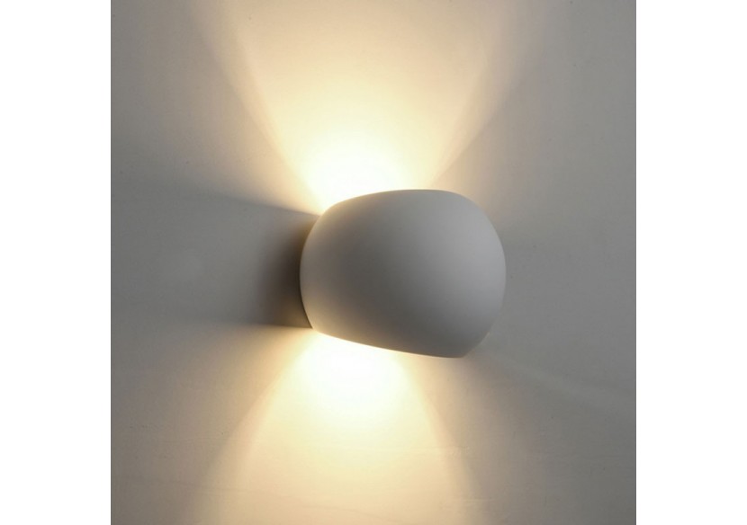 Applique murale bidirectionnelle en plâtre "Ball" G9 - B270 - Barcelona LED