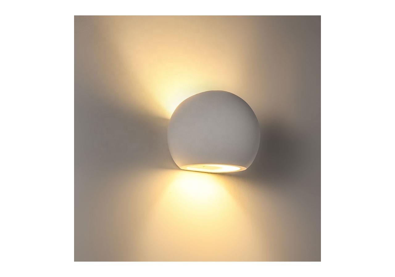 Applique murale bidirectionnelle en plâtre "Ball" G9 - B270 - Barcelona LED