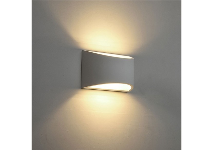 Applique murale bidirectionnelle en plâtre "PEARL" G9 - B272 - Barcelona LED