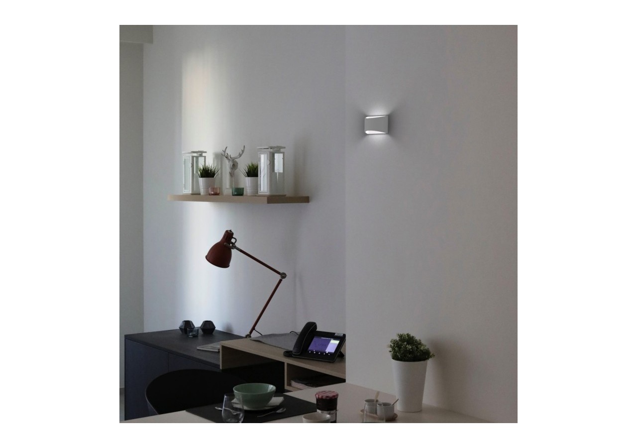 Applique murale bidirectionnelle en plâtre "PEARL" G9 - B272 - Barcelona LED