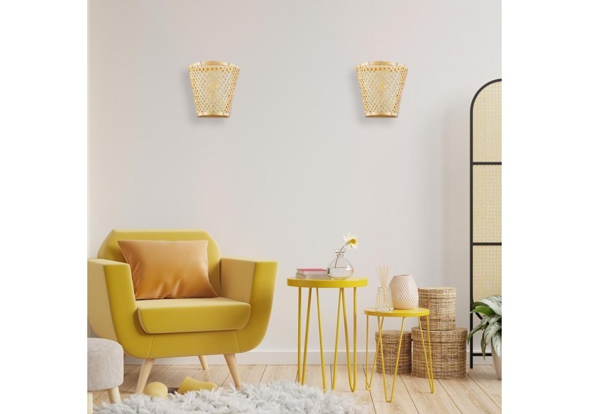 Applique murale en osier "Pani" - LM166 - Barcelona LED