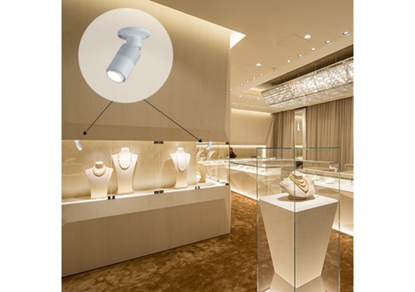 Spot LED de surface avec zoom-Réglable-2700K-3W - B2051-B - Barcelona LED