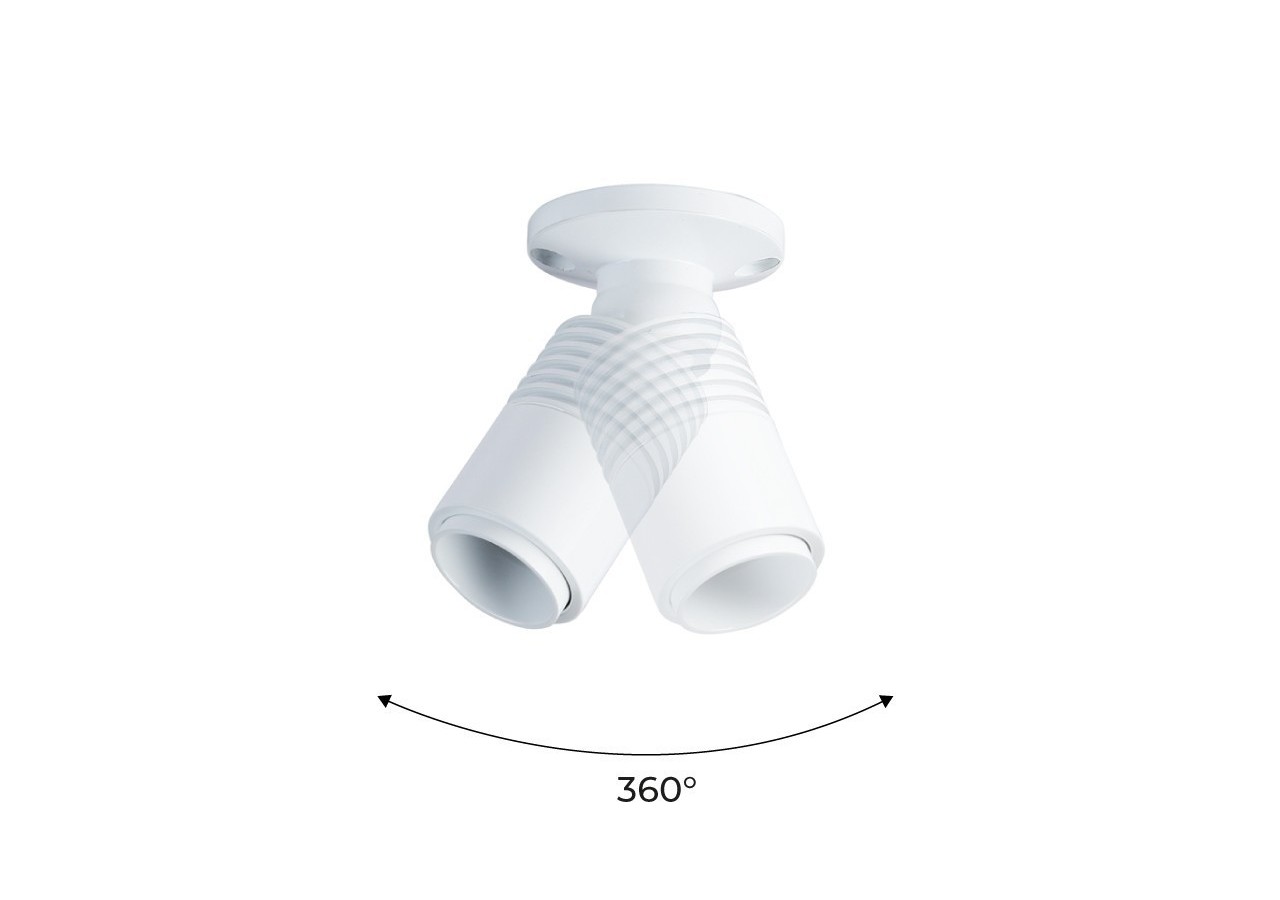 Spot LED de surface avec zoom-Réglable-2700K-3W - B2051-B - Barcelona LED