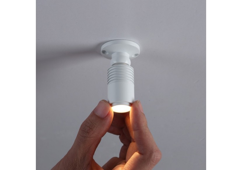 Spot LED de surface avec zoom-Réglable-2700K-3W - B2051-B - Barcelona LED