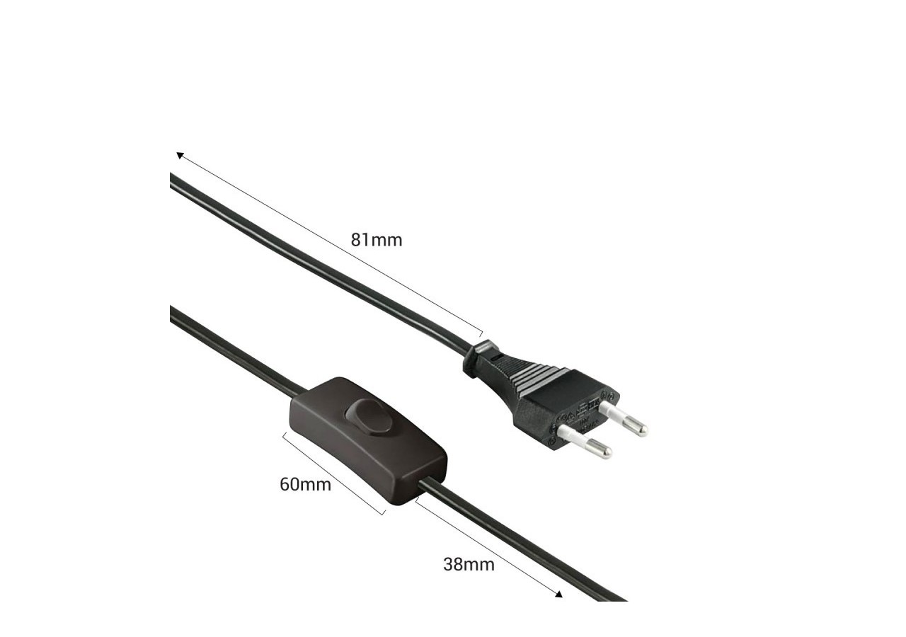 Applique murale en bois et métal, avec câble et prise "Montse"-E27 - L5024 - Barcelona LED