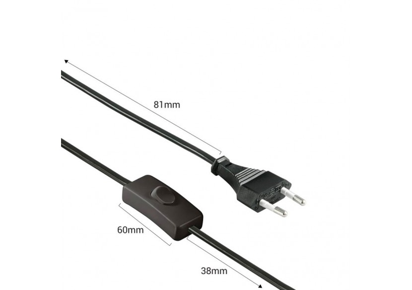 Applique murale en bois et métal, avec câble et prise "Montse"-E27 - L5024 - Barcelona LED