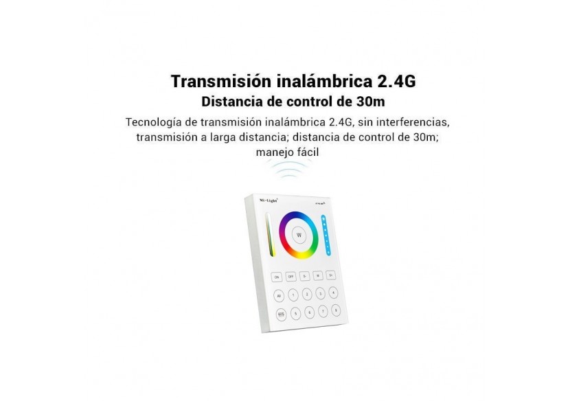Télécommande murale 8 Zones RGB+CCT | Mi Light - B8-RGB+CCT - Barcelona LED