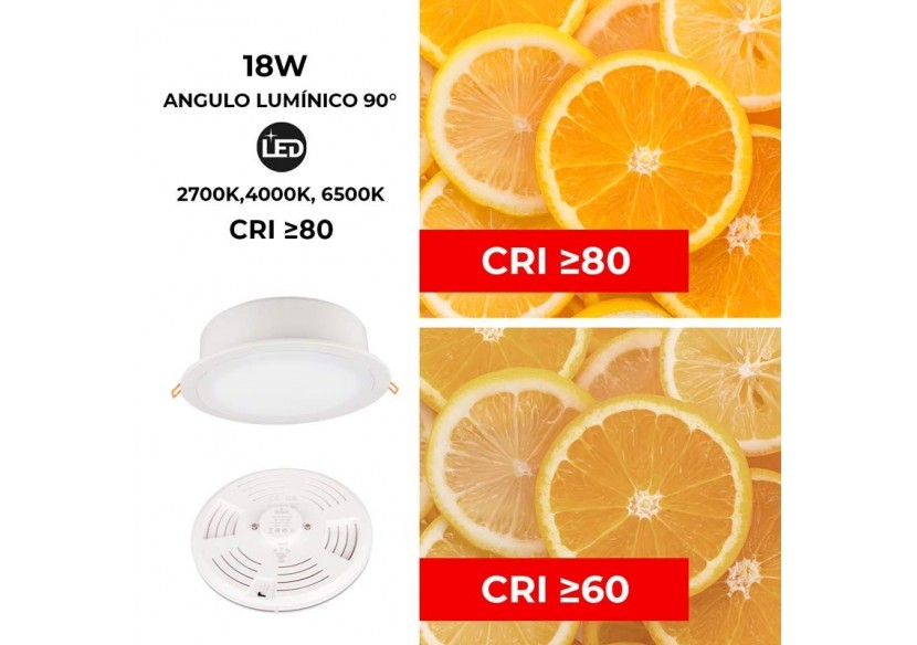 Spot LED encastrable rond étanche CCT Fumagalli "Teresa 260" 18W IP55 - 5L0.000.000.WYE1K - Barcelona LED