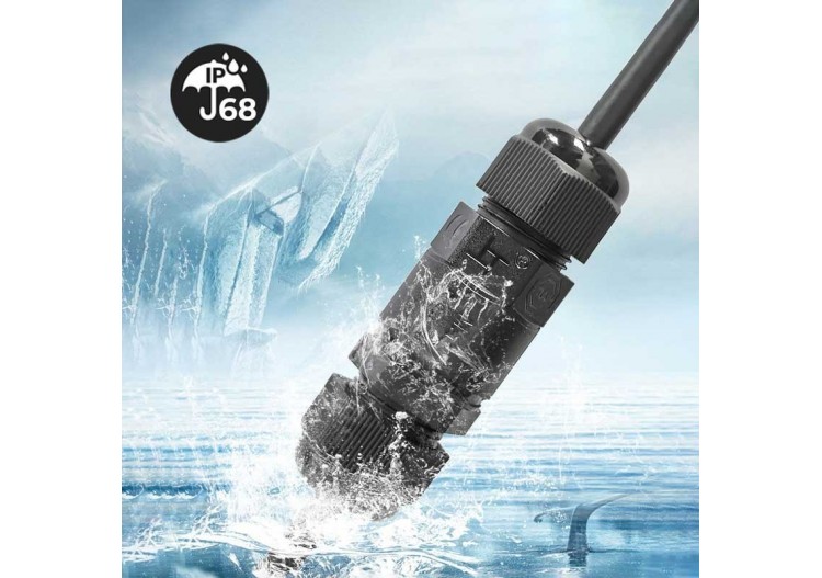 Connecteur de câble étanche IP68 0,5 mm²-2mm² 0,5 mm²-2mm² Connecteur de câble étanche - M684-A - Barcelona LED 2