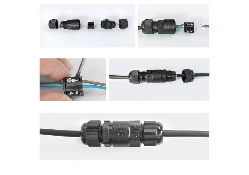 Connecteur de câble étanche IP68 0,5 mm²-2mm² 0,5 mm²-2mm² Connecteur de câble étanche - M684-A - Barcelona LED