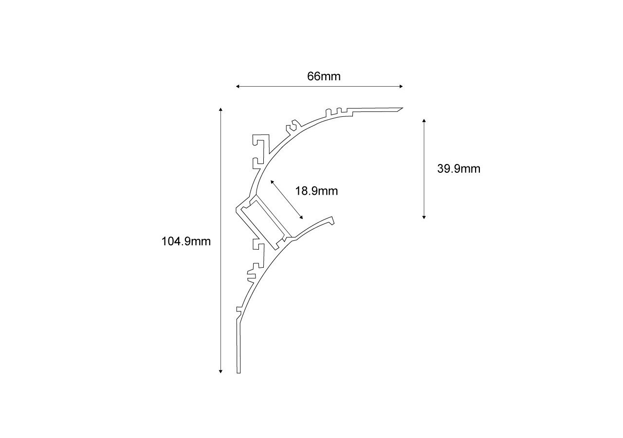 Embouts de finition pour profilés en aluminium réf. BPERFALP194 - BTPALP194-IZ - Barcelona LED