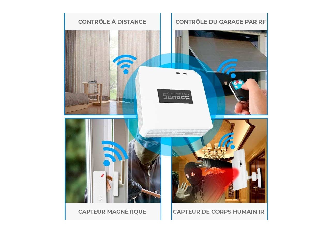 Sonoff RF Bridge R2 Pont RF-WiFi 433MHz - SONOFFBRIDGER2 - Barcelona LED