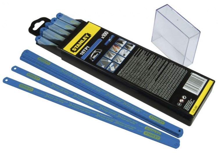 Lame De Scie A Metaux - Boite 100 Lames Hss Bimetal Laser 10 Dents - Stanley : Confort'Mat 2