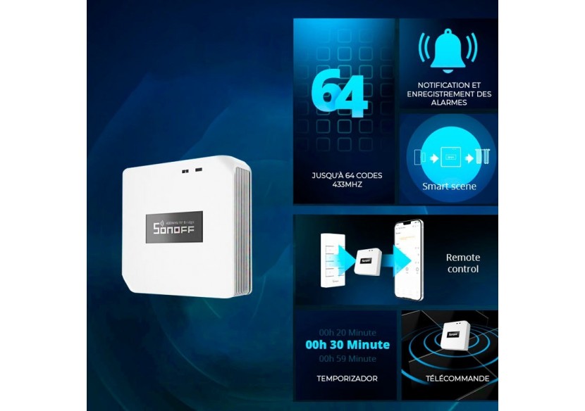 Sonoff RF Bridge R2 Pont RF-WiFi 433MHz - SONOFFBRIDGER2 - Barcelona LED