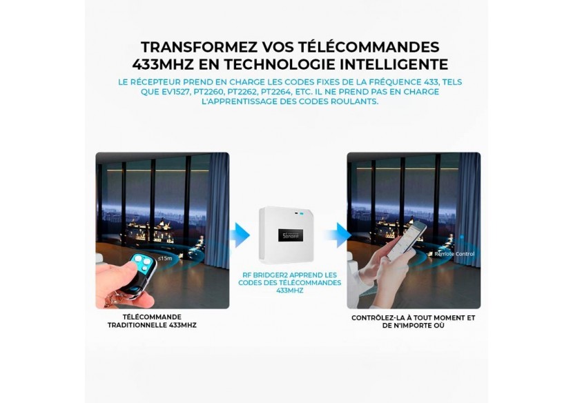 Sonoff RF Bridge R2 Pont RF-WiFi 433MHz - SONOFFBRIDGER2 - Barcelona LED