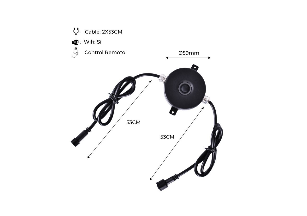 Contrôleur Wifi RGB 96W pour balises DC 5-24V - BA50069 - Barcelona LED