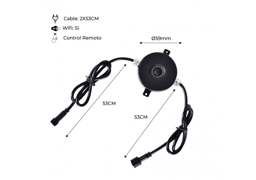 Contrôleur Wifi RGB 96W pour balises DC 5-24V - BA50069 - Barcelona LED