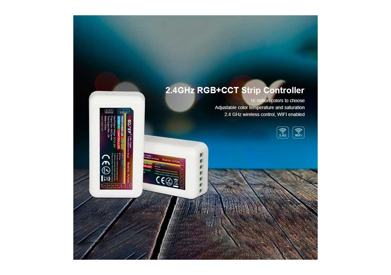 Contrôleur Mi Light RGB+CCT 12-24VDC 2.4GHz - FUT039S - Barcelona LED