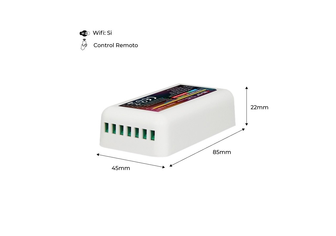 Contrôleur Mi Light RGB+CCT 12-24VDC 2.4GHz - FUT039S - Barcelona LED
