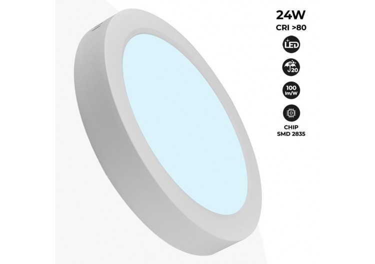 Plafonnier LED en saillie 24W Haute Efficacité - B1230-B-24W-BF - Barcelona LED