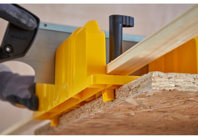 Boite A Coupe En Plastique Avec Cales Excentriques Scie A Dos Et Chevilles - Stanley : Confort'Mat