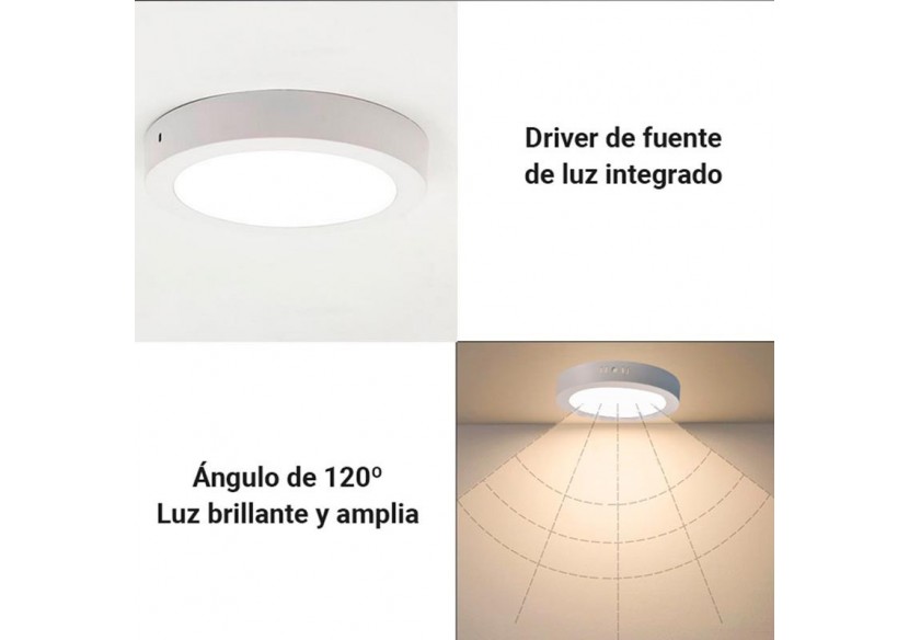 Plafonnier LED en saillie 24W Haute Efficacité - B1230-B-24W-BF - Barcelona LED