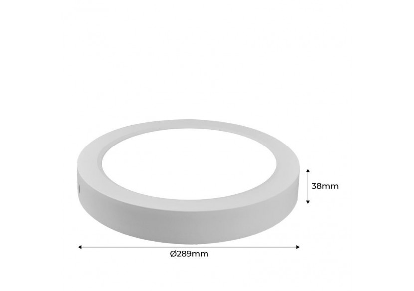 Plafonnier LED en saillie 24W Haute Efficacité - B1230-B-24W-BF - Barcelona LED