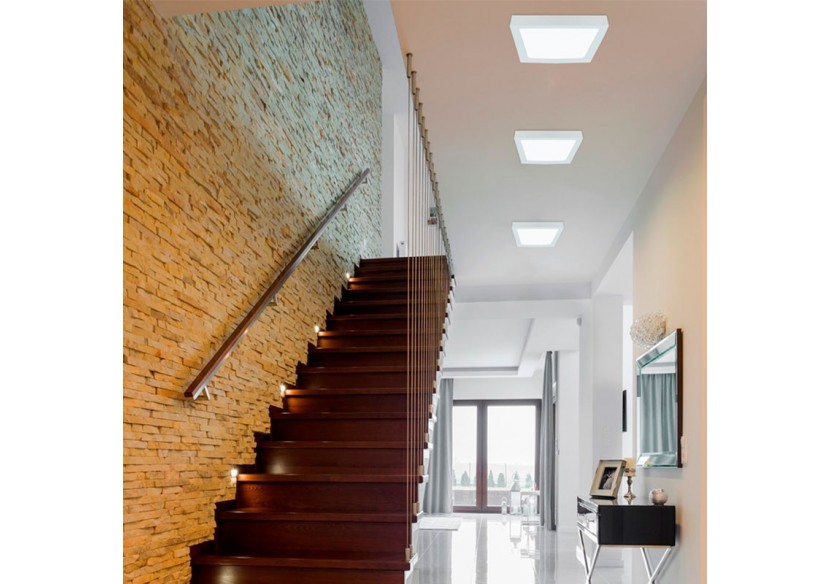 Plafonnier carré LED en saillie 24W Haute Efficacité - B1030-B-24W-BN - Barcelona LED Plafonnier carré LED en saillie 24W Haute Efficacité - B1030-B-24W-BN - Barcelona LED
