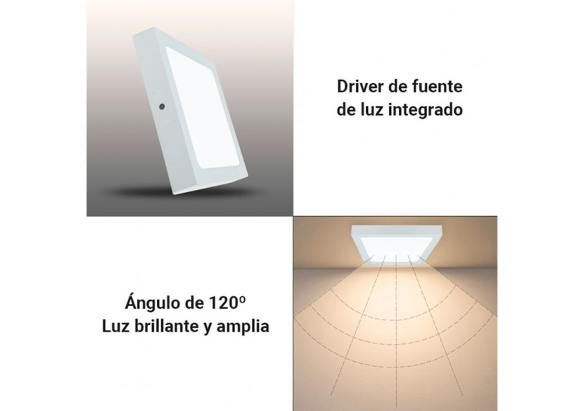 Plafonnier carré LED en saillie 24W Haute Efficacité - B1030-B-24W-BN - Barcelona LED Plafonnier carré LED en saillie 24W Haute Efficacité - B1030-B-24W-BN - Barcelona LED