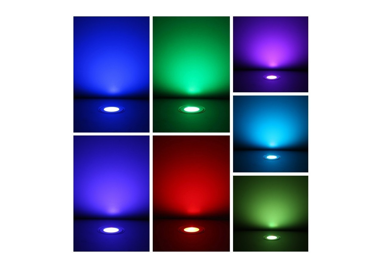Kit 6 balises LED RGB 0.5W IP67 encastrables au sol - BA50001-RGB - Barcelona LED