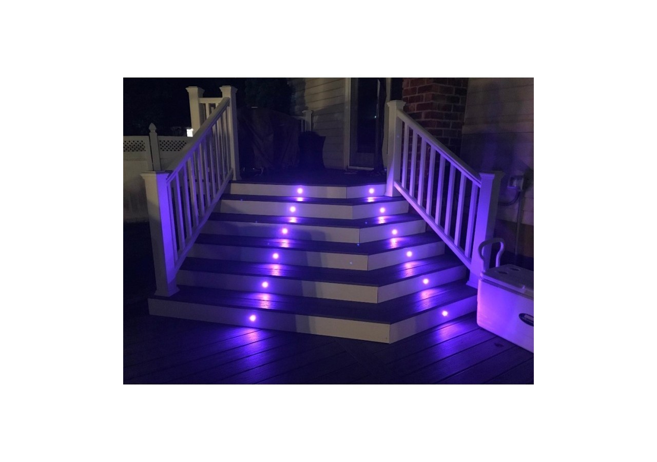 Kit 6 balises LED RGB 0.5W IP67 encastrables au sol - BA50001-RGB - Barcelona LED