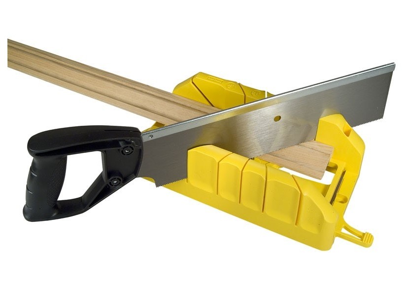 Boite A Coupe Holster En Plastique + Scie A Dos Integree - Stanley : Confort'Mat