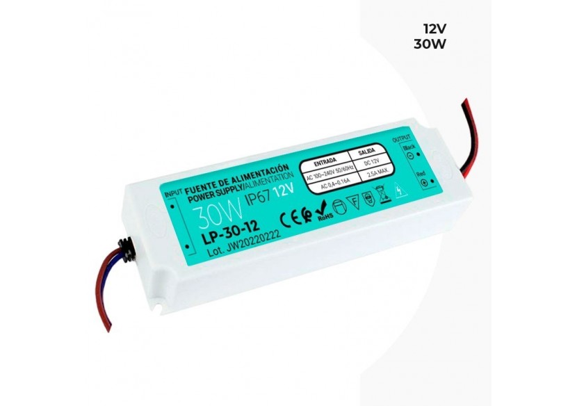 Alimentation étanche IP67 12V 30W - LP-30-12 - Barcelona LED