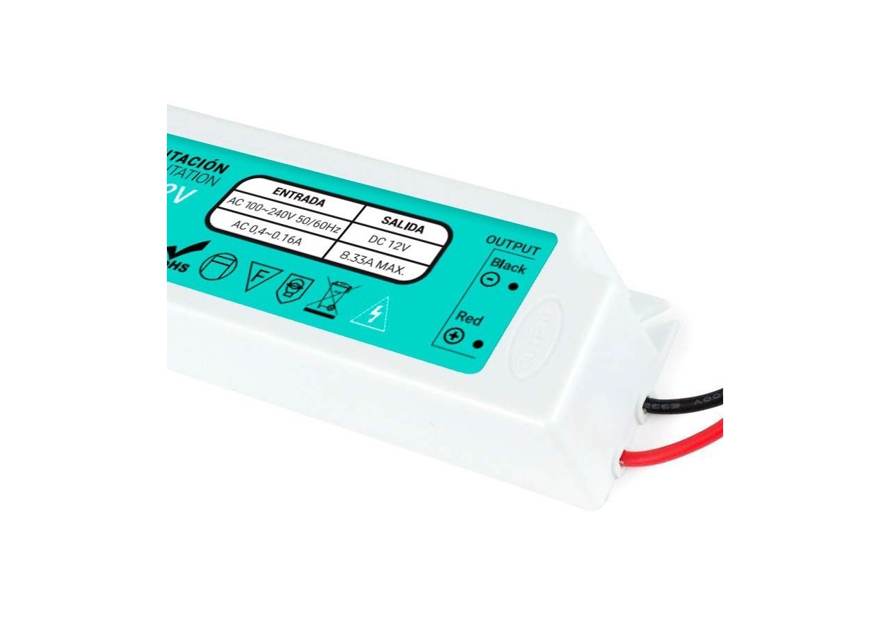 Alimentation étanche IP67 12V 100W - LP-100-12 - Barcelona LED