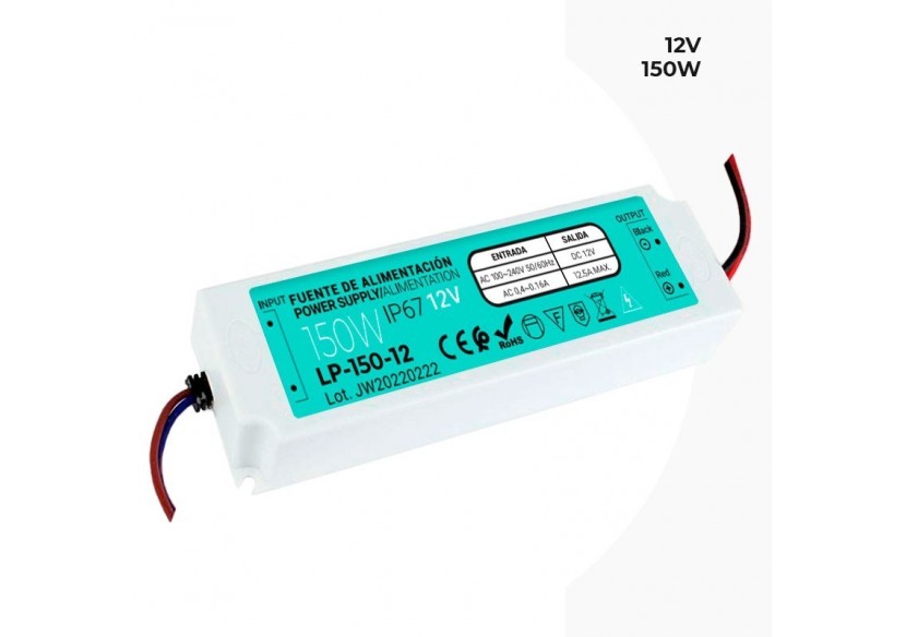 Alimentation étanche IP67 12V 150W - LP-150-12 - Barcelona LED