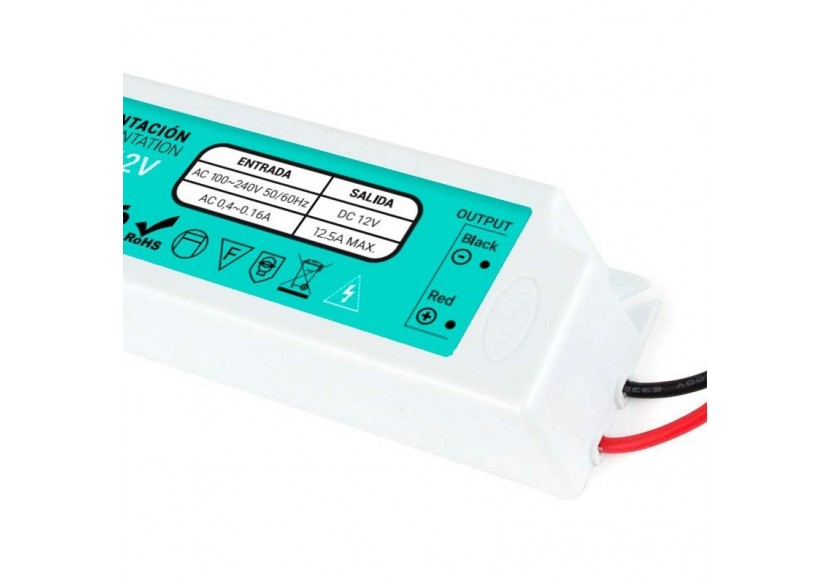 Alimentation étanche IP67 12V 150W - LP-150-12 - Barcelona LED