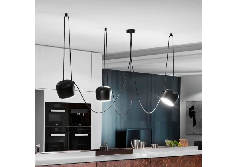 Suspension moderne à 3 lampes "Blus"- E27 - LN6015-N - Barcelona LED