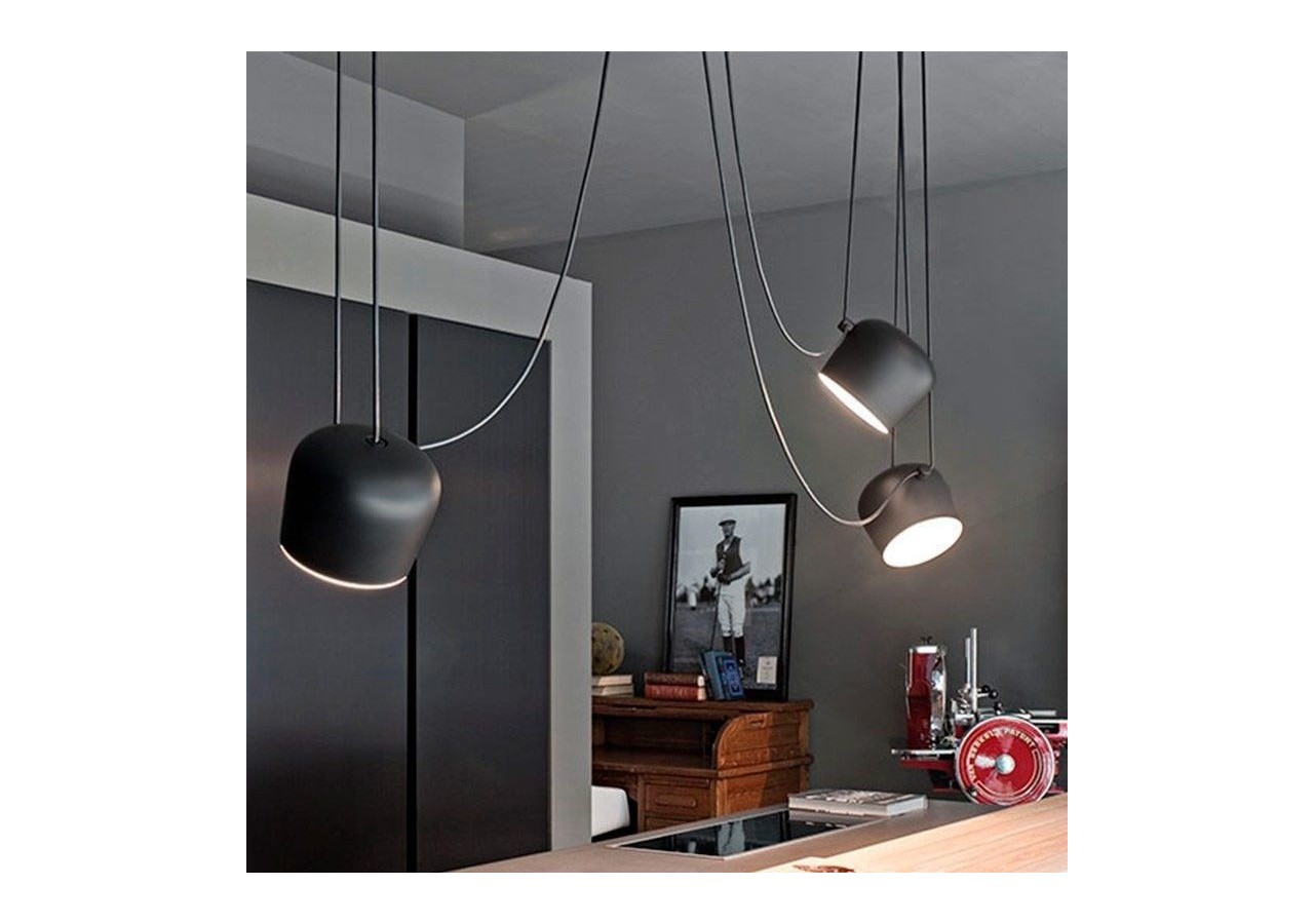 Suspension moderne à 3 lampes "Blus"- E27 - LN6015-N - Barcelona LED